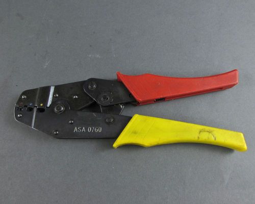 ASA-0760 Ratchet Crimp Tool Terminals Red Blue Yellow