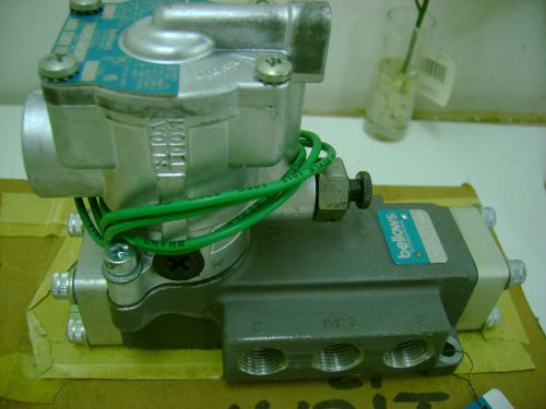 Schrader Bellows single- Solenoid Electric Over Air Valve with Sub-Base
