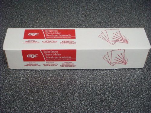 GBC® CombBind® Binding Spines, 1/4&#034;, 25 Sheets, Clear, 100 Pk