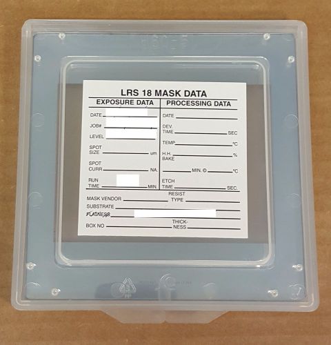 LRS 5 Inch 5&#034; Photomask Photo Mask with Container