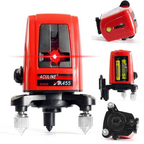 Aculine ak455 3 line 3 point 360 degree self leveling cross laser construction for sale