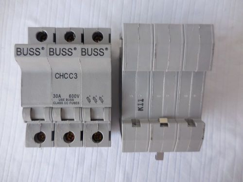 BUSS CHCC3 FUSE HOLDER USE CLASS CC FUSES ONLY RATED: 600V, 30A