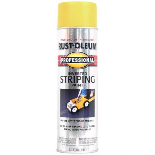 Rust-Oleum Professional Striping Yellow Line Resistant Inverted Spray Paint 18oz