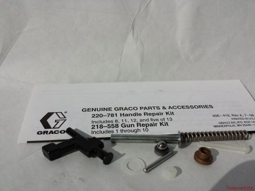 Airless paint gun repair kit 218-558 nib 218558 genuine graco authorized dealer for sale