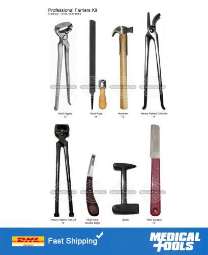 Professional/Farrier/Kit/Set/Horse/Nippers/Clinchers/Pull-Off/Buffer/Rasp/Hammer