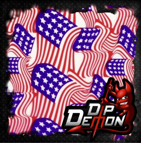 AMERICAN FLAG US USA FILM HYDROGRAPHIC WATER TRANSFER HYDRO DIPPING DIP DEMON