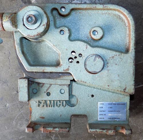 FAMCO BS335 HAND LEVER SHEAR METAL BENCH