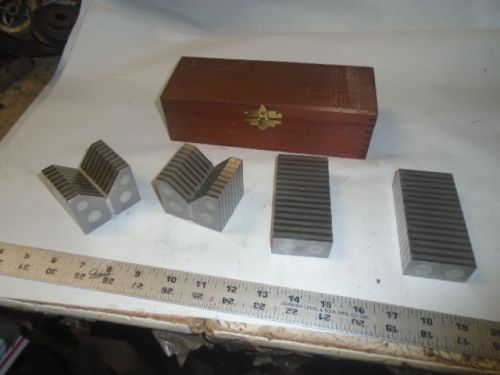 MACHINIST TOOL LATHE MILL Mitutoyo Set of V Blocks and Parallel Blocks 181 - 961