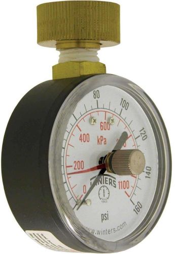 PETM Series 2.5 In. Water Test Gauge With Maximum Pointer And 3/4 In. Female Of