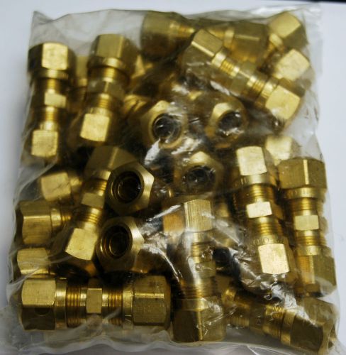Brass Fittings: DOT Air Brake Union Compression Fitting, Tube OD 5/8&#034;, Qty. 50