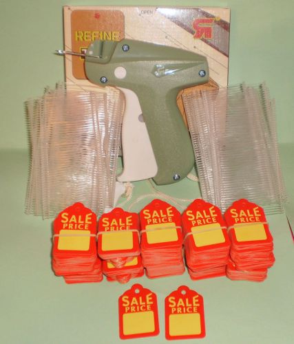 Clothing price tagging  gun + 1000 pins fastener + 500 sales price tag labels for sale