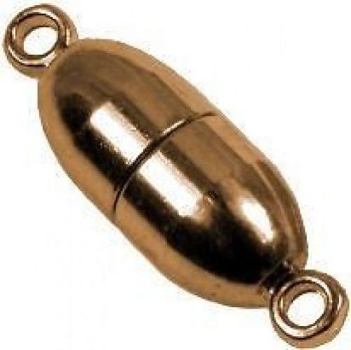 Pill Shaped - Magnetic Jewelry Clasps - Gold - Neodymium Rare Earth
