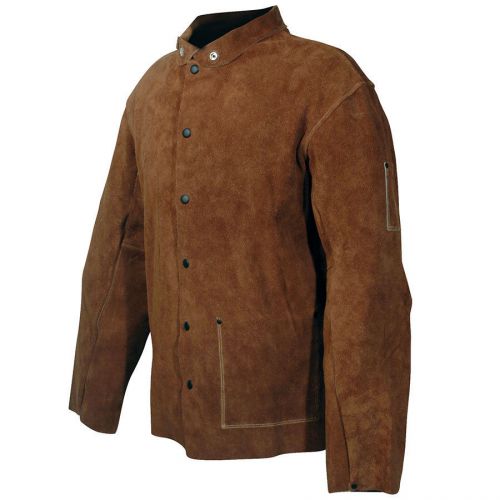 Genuine Cowhide Welding Jacket, Kevlar Sewn Welding Coat Caiman-5030 Choose Size