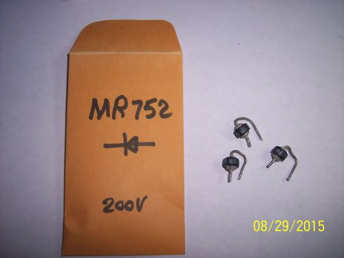 3 pcs MR752 Blocking &amp; Bypass 200V 6A  Diodes Rectifier