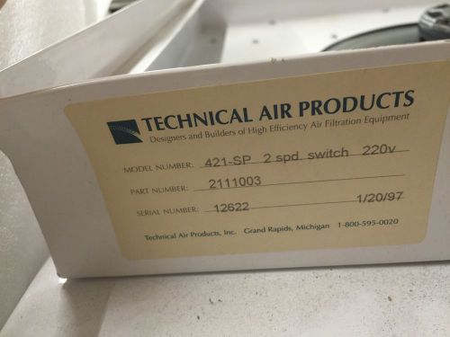 Technical Air Products 421SP  Motorized HEPA Filter Module