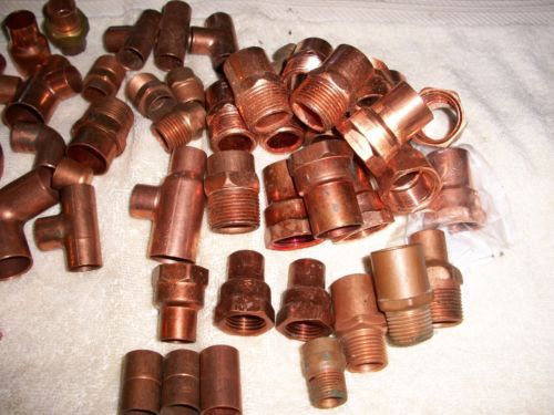 3/4&#034; copper f.  adap   &amp; red &amp; 90 &amp; tee for sale