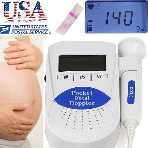 Blue Contec CE/FDA Sonoline 3Mhz LCD Display Baby Fetal Doppler Heart Monitor