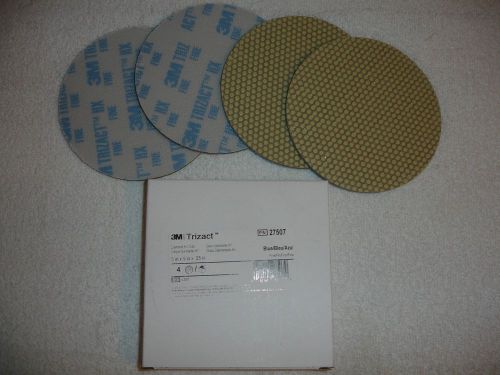 3m trizact blue 5&#034; diamond hx disc 27507   pack of 4 disks for sale