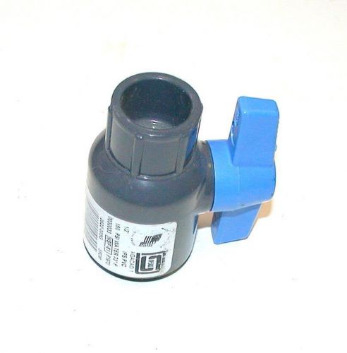 NEW SPEARS 2622-005G GRAY UTILITY  PVC BALL VALVE 1/2&#034; SCHEDULE 80  NSF-61