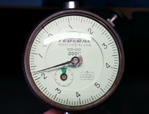 Federal Miracle Movement IDS-232 Dial Indicator  .0001&#034; Divisions