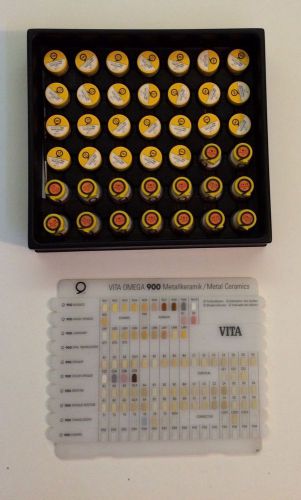 Vita omega 900 metalkeramik, 26 paste opaque, 16 opaque dentine for sale