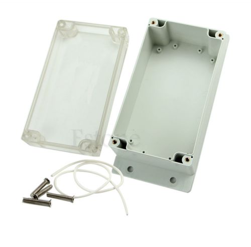 158x90x65mm Clear Waterproof Plastic Electronic Project Box Enclosure Cover CASE