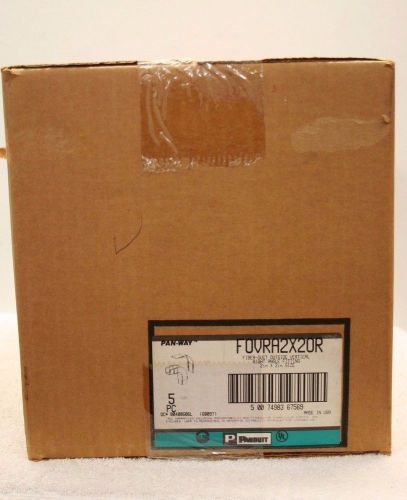 Panduit FOVRA2X20R Fiber-Duct Outside Vertical Right Angle *NEW Box of 5*