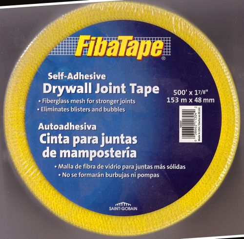 FibaTape Self Adhesive Drywall Joint Tape 500 feet x 1-7/8&#034; Made in the USA