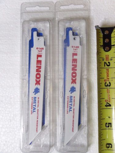 Lenox 6&#034; 14 tpi bi-metal reciprocating saw blade (10 blades) 614r for sale