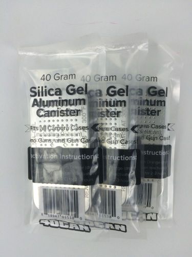 Set of 3 of the 40 Gram Silica Gel Canisters Dehumidifiers