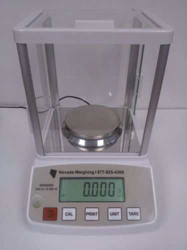 Nevada Weighing NW200G Basic Economy Lab Balance 200g x 0.001g - New