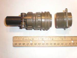 New - ms3106a 24-5p (sr) with bushing and ms3102a 24-5s - 16 pin mating pair for sale