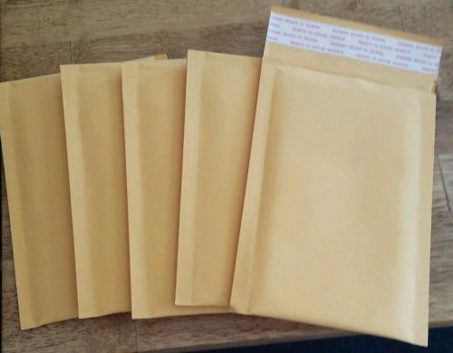 5 4x6 SMALL SELF SEAL KRAFT BUBBLE MAILERS PADDED ENVELOPES 4&#034; x 6&#034;