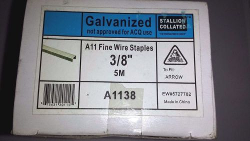 Stallion A11 Fine Wire Staples 3/8 5m A1138 Galvanized