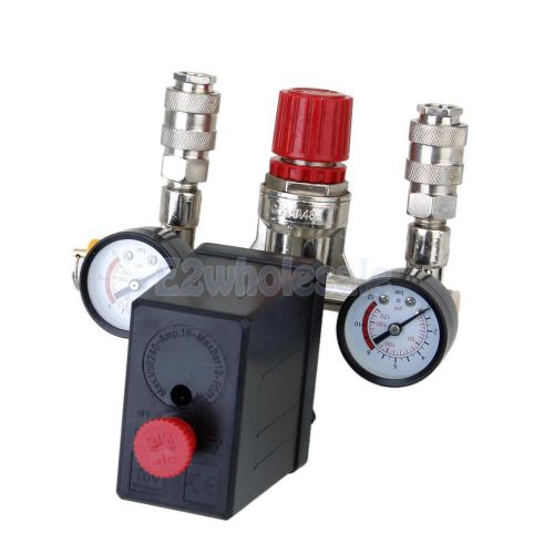 220v air compressor pressure switch control valve energy saving +valve gauge for sale
