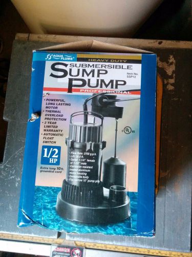 Submersible sump pump 1/2 hp for sale