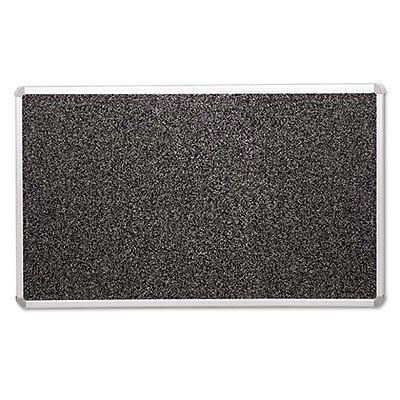 Recycled Rubber-Tak Tackboard, 96 x 48, Black w/Aluminum Frame, Sold as 1 Each