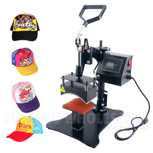 New digital heat transfer press sublimation machine swing arm for hat ball cap for sale
