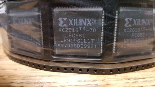 1x XILNIX XC2018-70PC68I , Field-Programmable Gate Array, 100 Cell, PLCC-68