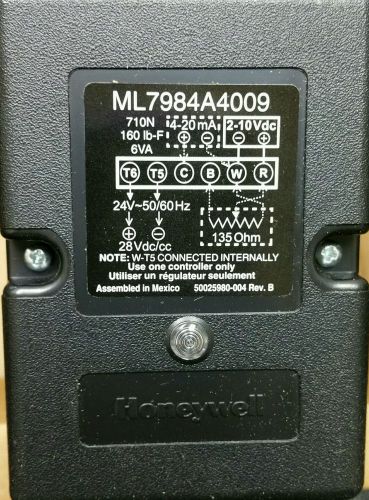 Honeywell Linear Stroke Valve Actuator ML7984A4009