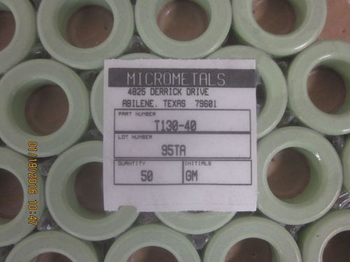 3 pcs of t130-40 micrometals, iron powder toroidal core for sale
