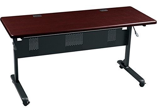 Balt rectangular training table top, 72-inch by 24-inch by 29-1/2-inch, mahogany for sale