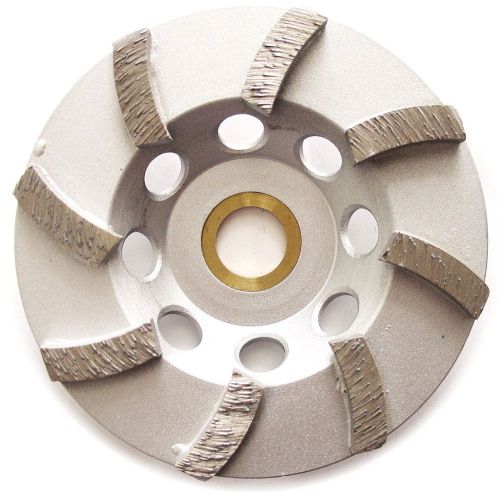 4” Premium Turbo Diamond Cup Wheel for Concrete 8 Seg 7/8”-5/8” Arbor 30/40 Grit