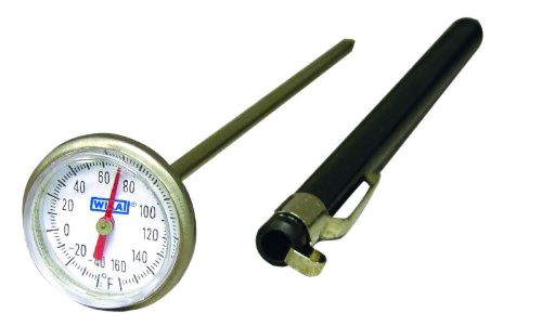 Wika ti.1005 stainless steel pocket test bi-metal thermometer, 1 inch dial new for sale