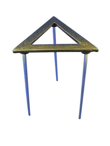 Ajax scientific cast iron ring stand plated steel legs 11.5cm diameter x 20cm h for sale