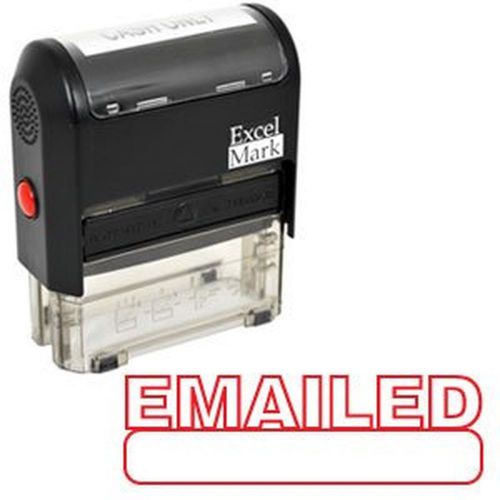 Emailed self inking rubber stamp - red ink (42a1539web-r) for sale