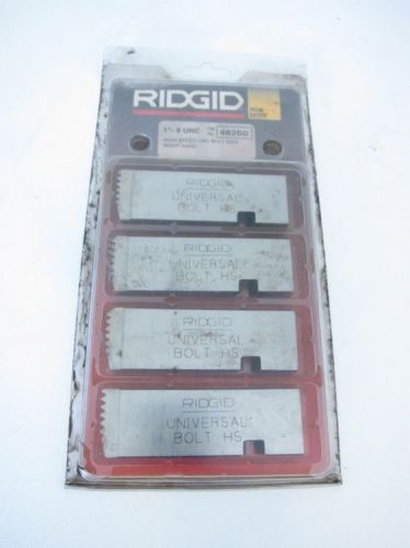 New Ridgid 48260 High Speed Universal Bolt Dies Right Hand 1&#034; - 8 UNC