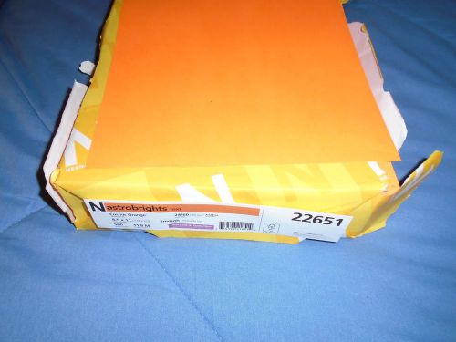 Neenah 22651 astrobrights cosmic orange 8.5 x 11 500 sheet ream copy paper for sale