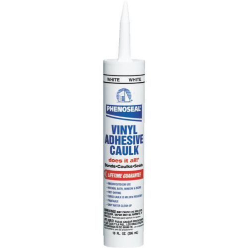 12-pack white dap phenoseal vinyl adhesive caulk for sale