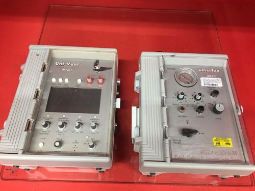 * LOT OF 2 * Impact - UniVent - Portable Ventilator - Unable to Test - Model 754
